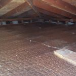 Heat Deflector Insulation Installed in Attic