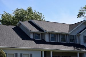 Closeup: With Charcoal Gutter Topper byDennison Exterior Solutions & Gutter Topper