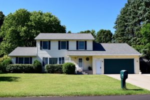 Dennison Exterior Solutions & Gutter Topper: After - CertainTeed Independence Georgetown Gray Shingles with White Solution Gutter Covers 