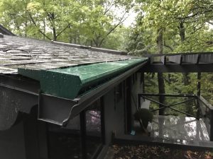 Dennison Exterior Solutions & Gutter Topper Tuxedo Gray Seamless Gutters & Green Gutter Topper