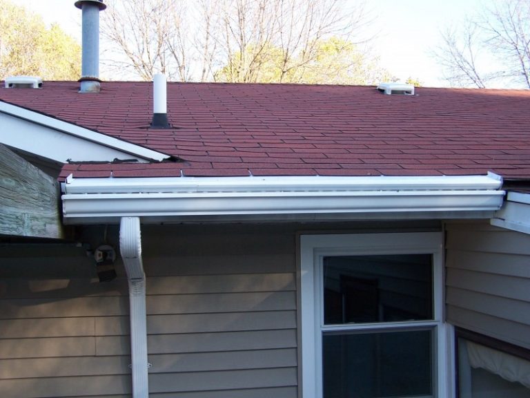 White Gutter Topper Dennison Exterior Solutions &amp; Gutter