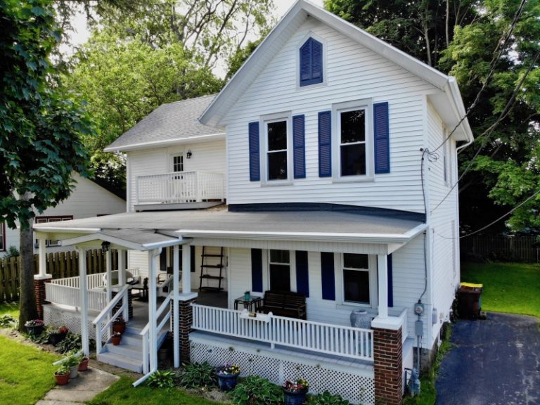 Bridgman Michigan Seamless Gutter & Downspout Project Dennison