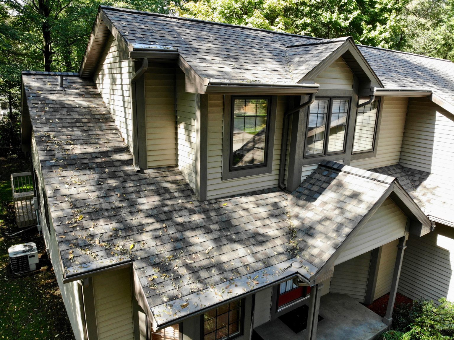 Seamless Gutters Light Bronze Dennison Exterior Solutions & Gutter Topper
