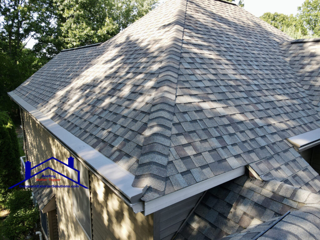 Gutter Topper Light Bronze Dennison Exterior Solutions & Gutter Topper