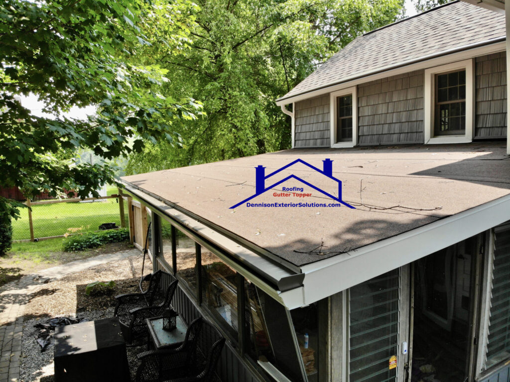 Gutter Topper Light Bronze Dennison Exterior Solutions & Gutter Topper