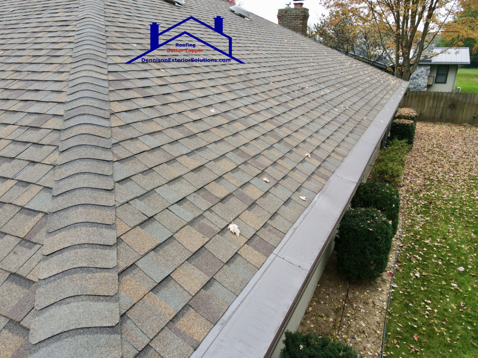 Gutter Topper - Royal Brown - Dennison Roofing & Gutter Toppers
