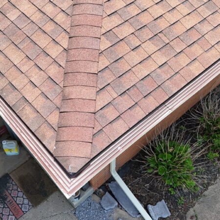 Solution gutter guard where a roof valley meets the gutter in Berrien Springs, MI