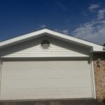 St. Joseph MI Siding Soffit Fascia Solution 07 Garage gable with new vinyl siding, soffit and fascia in St. Joseph, MI