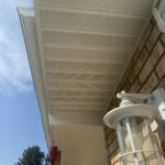 St. Joseph MI Siding Soffit Fascia Solution 08 New White vented soffit on the front porch in St. Joseph, MI