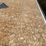 New OSB roof decking installed during a roof replacement in Coloma, MI