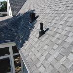 St. Joseph MI Roof Leaf Terminator 06 New pipe boots and vents on the CertainTeed NorthGate Pewter shingles