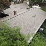 Roof replacement and seamless gutters on ranch home in Stevensville, MI